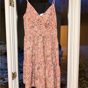 SHEIN Floral Pink Dress